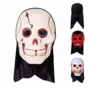 Adult PVC mask with hood