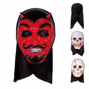 Adult PVC mask with hood