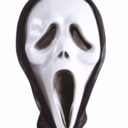 Screaming Ghost mask with hood