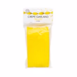 Yellow crepe garland