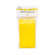Yellow crepe garland