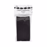 black crepe garland