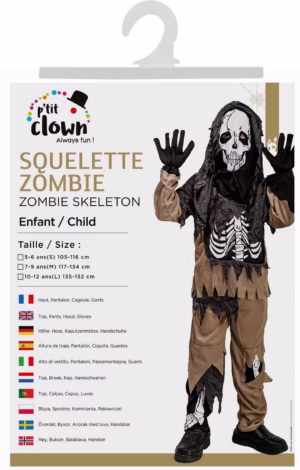 Zombie skeleton Age 10-12   -88359- - Image 2