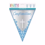 confirmation banner blue