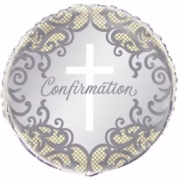Confirmation foil balloon 74867 gold