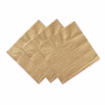Plain paper napkins -Gold-