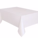 Plastic table cover -white-