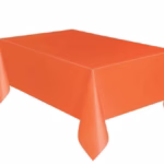 Plastic table cover -orange-