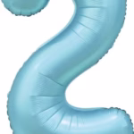 Number Balloon 2 -blue-