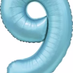 Number Balloon 9 -blue-