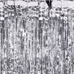 Party curtains 100x200 cm silver