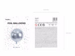 Foil balloon ball -SILVER-FB13M-018 - Image 3