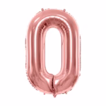 Number Balloon 0 -rose gold-