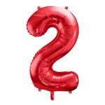 Number Balloon 2 -red-