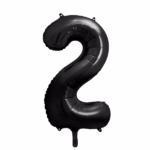 Number Balloon 2 -black-