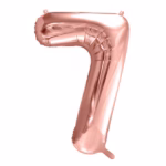 Number Balloon 7 -rose gold-