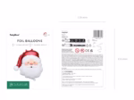 Santa Claus Foil Balloon FB314 - Image 3