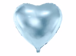 Heart foil balloon 18" Sky blue
