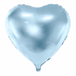 Heart foil balloon 18" Sky blue