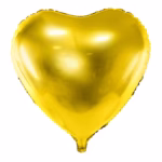 Heart foil balloon 18" Gold