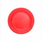 red paper plate