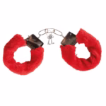 Handcuffs with fur -red- - Image 2