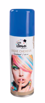 Hair spray blue