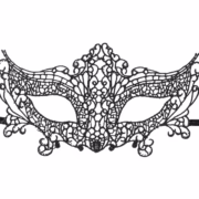 Lace carnival mask black
