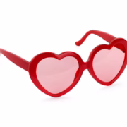 glasses hearts