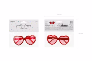 Glasses Hearts, red OKR3-007 - Image 3