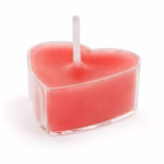 Heart-shaped candles