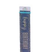 Blue/Gold Foil Happy Birthday Banner