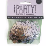 Table confetti Happy Birthday Black and Gold