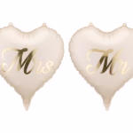 Foil balloons hearts MR and MRS