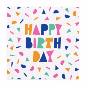 Happy Birthday Napkins 33x33cm – 7180 - - Image 2