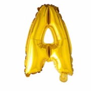 Letter A gold Foil Balloon