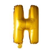 Letter H gold Foil Balloon