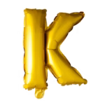 Letter Foil Balloon 16'' K gold