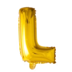 Letter Foil Balloon 16'' L gold