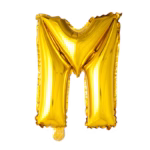 Letter Foil Balloon 16'' M gold