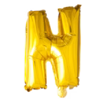 Letter Foil Balloon 16'' N gold