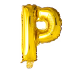Letter Foil Balloon 16'' P gold