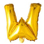 Letter Foil Balloon 16'' W gold