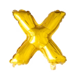 Letter Foil Balloon 16'' X gold