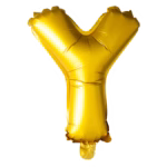 Letter Foil Balloon 16'' Y gold