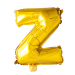 Letter Foil Balloon 16'' Z gold