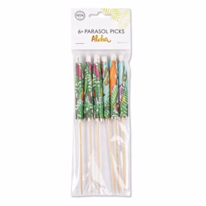 6 Parasol picks - Aloha - 9326 - - Image 4