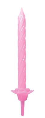 Birthday candles Pink 24 -1105-