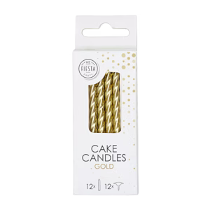 Birthday candles Gold 12 -5884- - Image 2