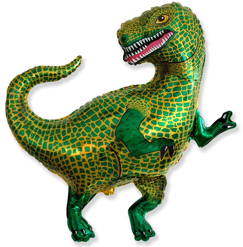 901754-Tyrannosaurus T- rex 32x32 " foil balloon -C901754- - Image 1